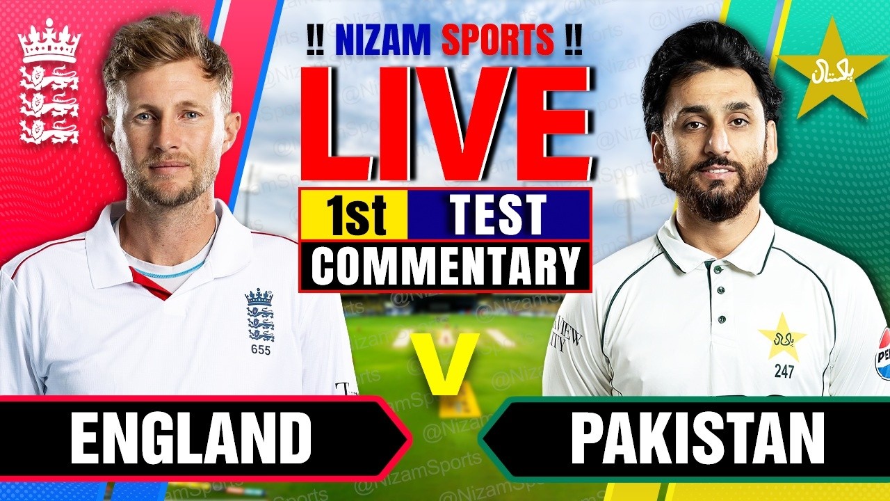 🔴Live: England vs Pakistan | 1st Test | Live Cricket Score & Commentary