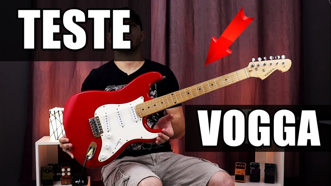 VOGGA STRATOCASTER -  GUITARRA BARATA COM EQUIPAMENTO CARO.