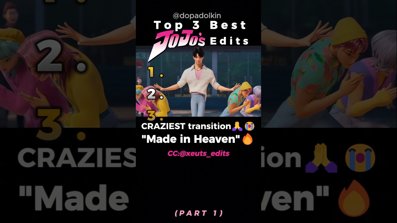 Ranking the Best JoJo Edits PART 1