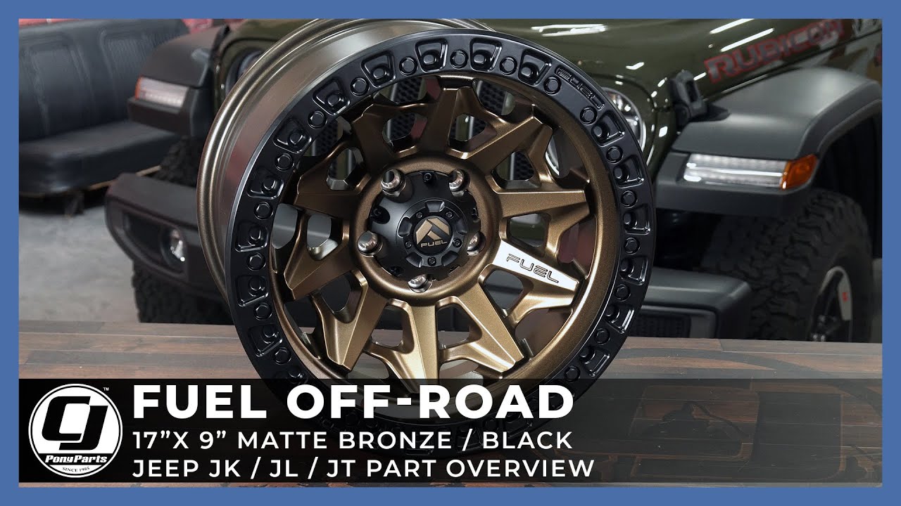2018-2021 Jeep JL & Jeep Gladiator | Fuel Off-Road Cover Matte Bronze Wheel
