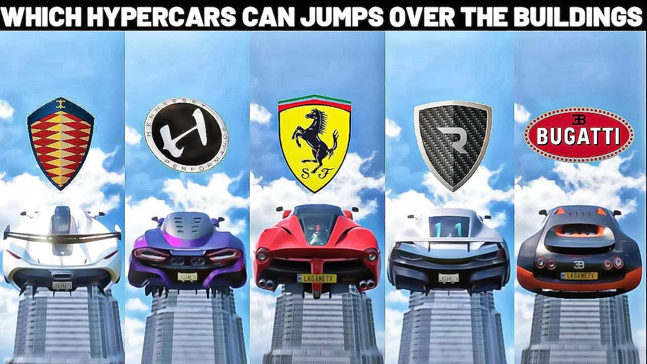 WHICH HYPERCARS CAN JUMP OVER THE BUILDINGS IN FORZA HORIZON 5 (LET'S FIND OUT)
