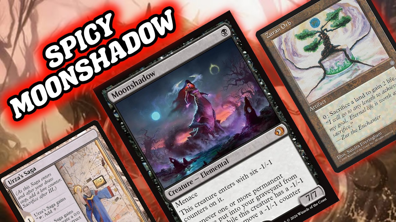 SPICY MOONSHADOW! Legacy Monoblack Aggro With Urza's Saga and Zuran Orb MTG