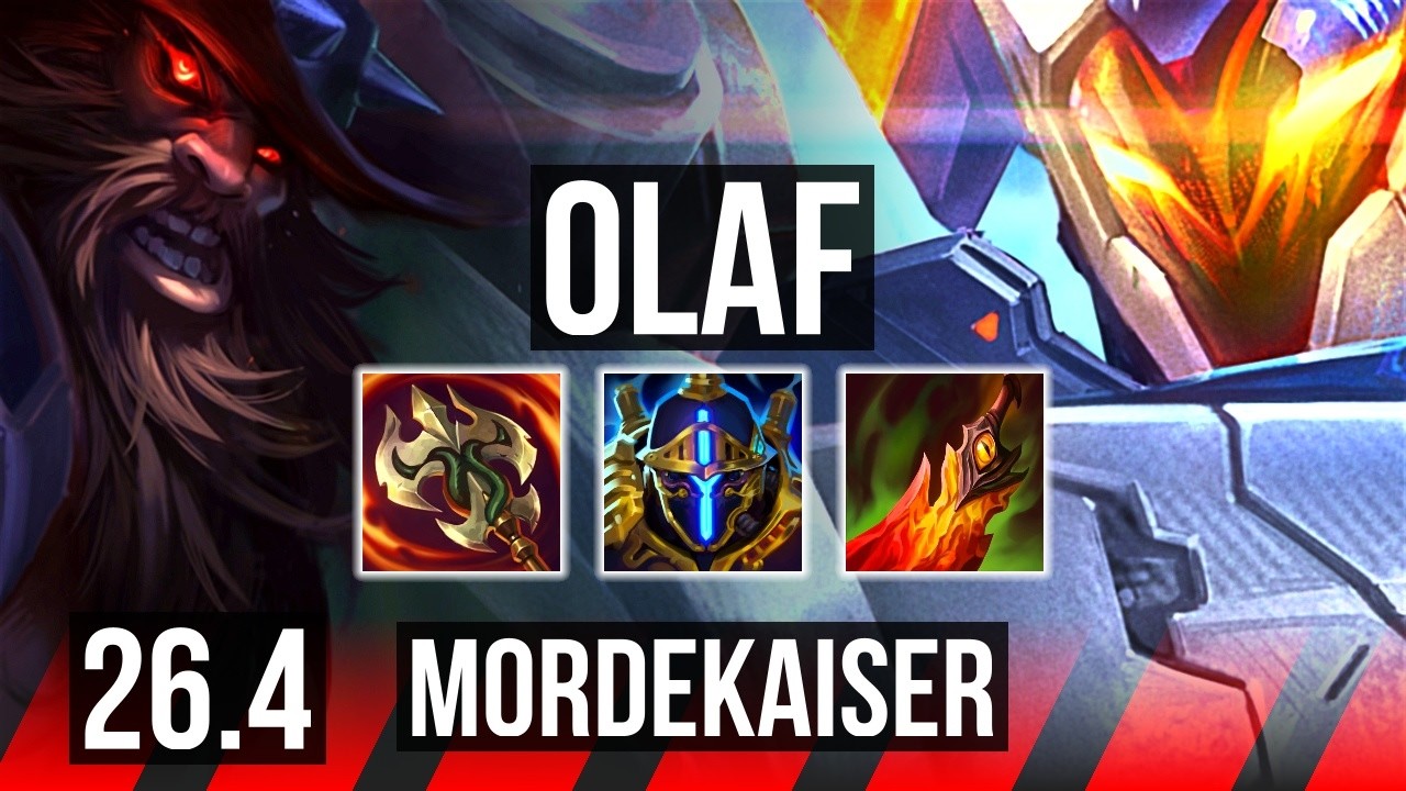 OLAF vs MORDEKAISER (TOP) | EUNE Challenger | 26.4