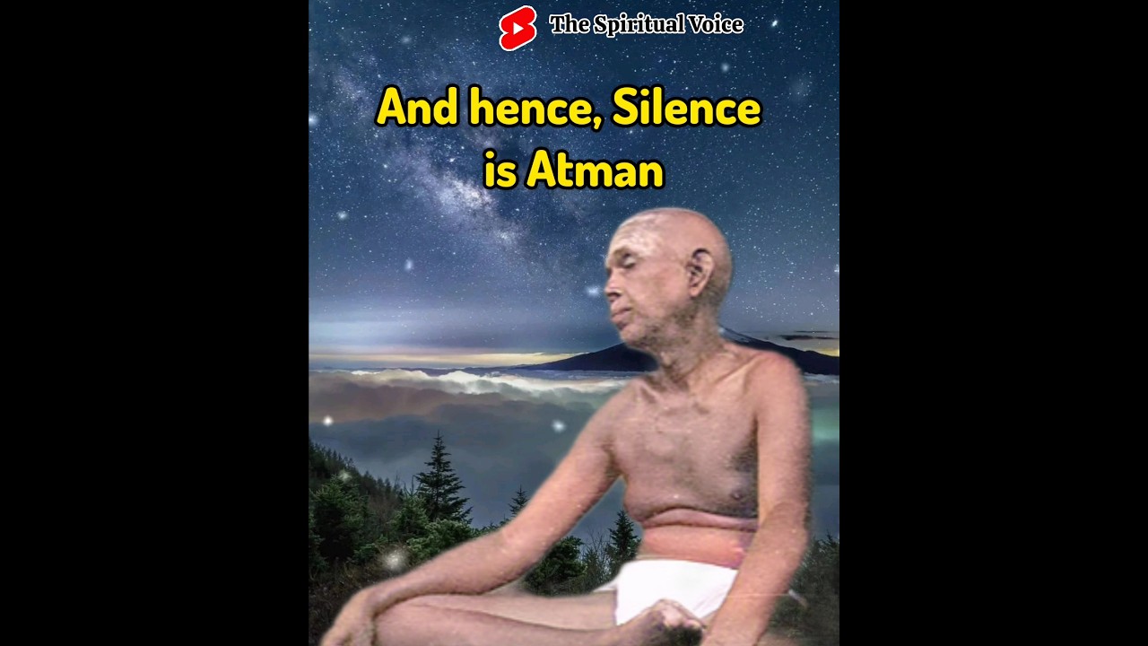 Silence is Truth || #silence #truth #bliss #peace #ramanamaharshi #sriramanamaharshi #shorts