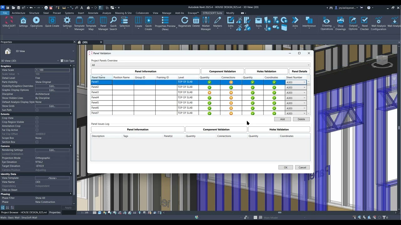 Выявляйте ошибки в панелях Revit до того, как они попадут в производство.