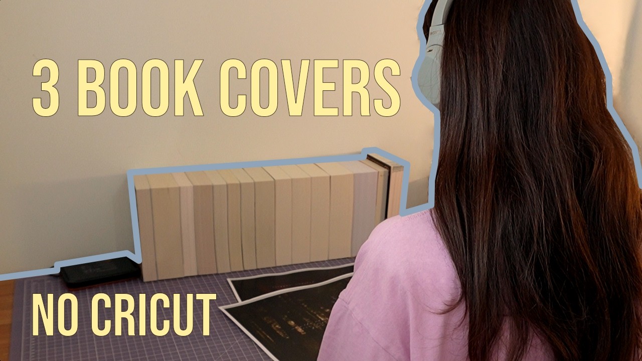 Три способа обклеить книгу обложкой | Без использования плоттера Cricut