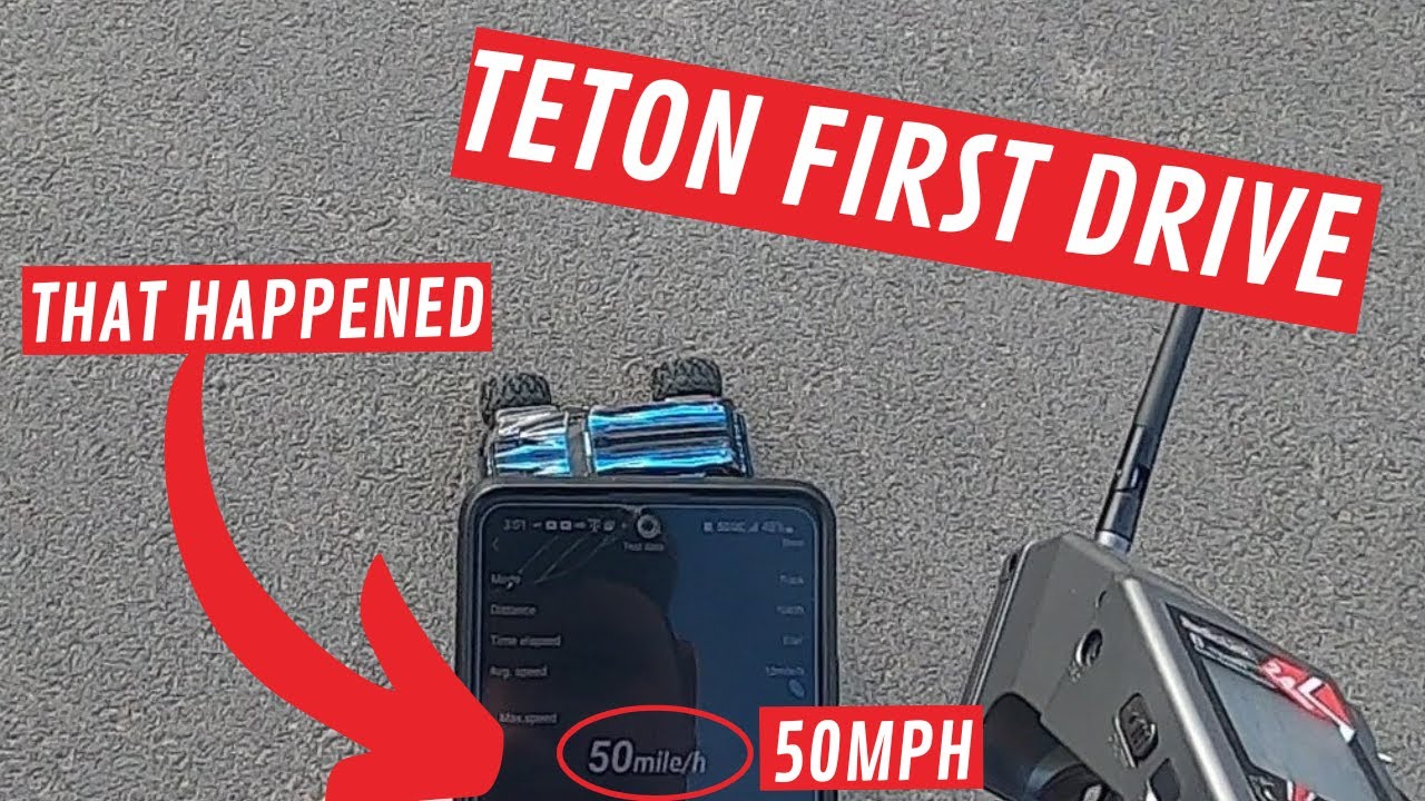 Brushless Latrax Teton Part 6 Gluing Tires and First Drive Hitting 50MPH