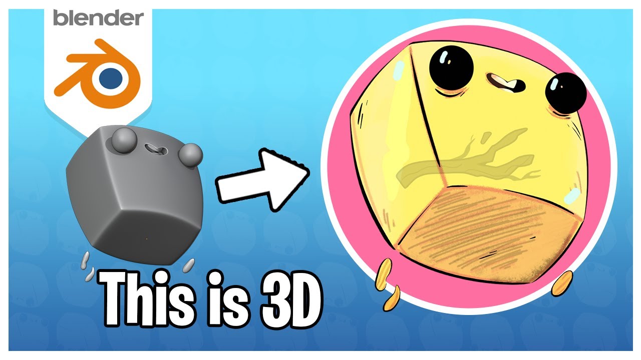 Blender 2D/3D Character with Grease Pencil