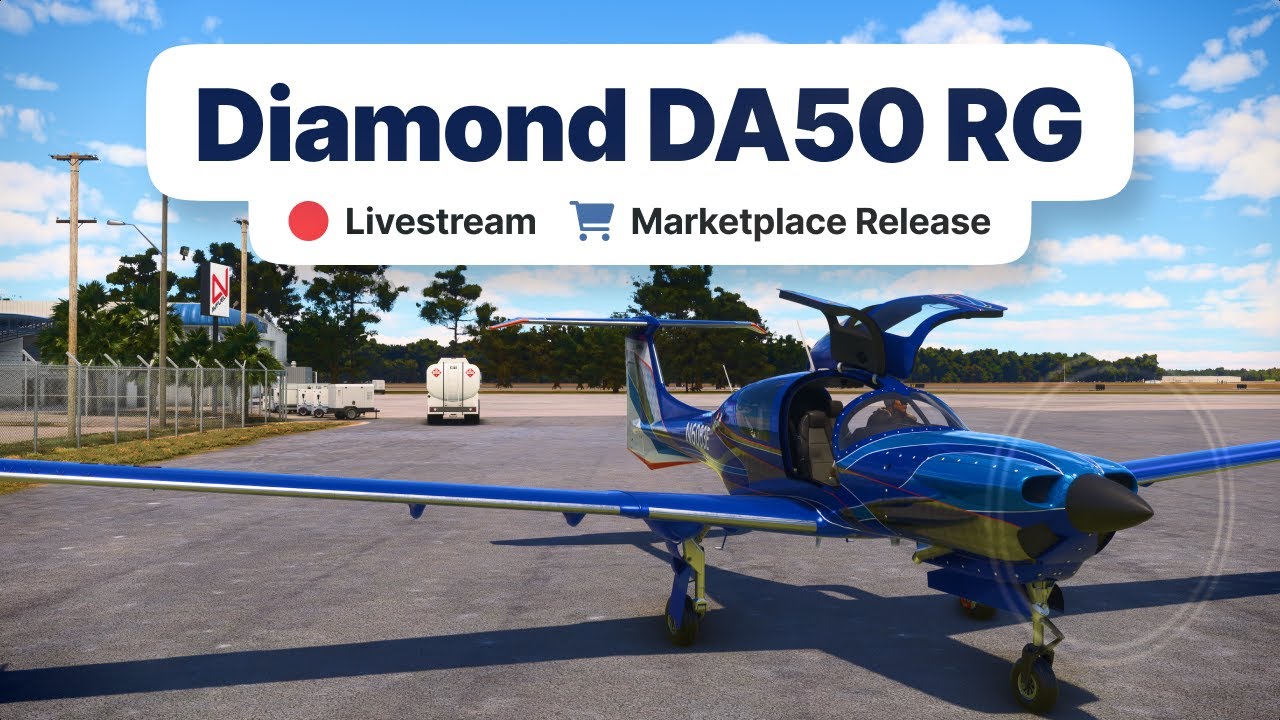 ⏪ Replay: Diamond DA50 RG Released / MSFS Marketplace / Microsoft Flight Simulator