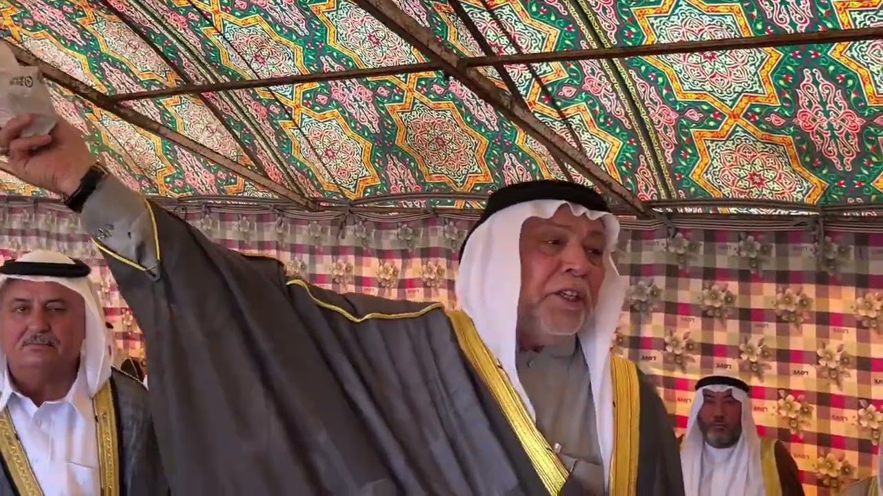 صلح عشائري بين قبيلة العبيد و عشيرة البيات و ارجاع الديه اكرما للحضور واثناء الصلح وفاة شقيقة الشيخ