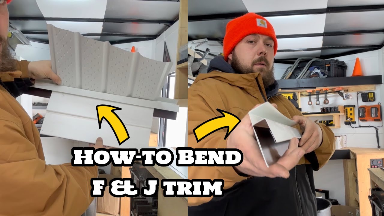 HOW TO BEND F & J Trim (Simple & Clean) #construction #metalwork #howto