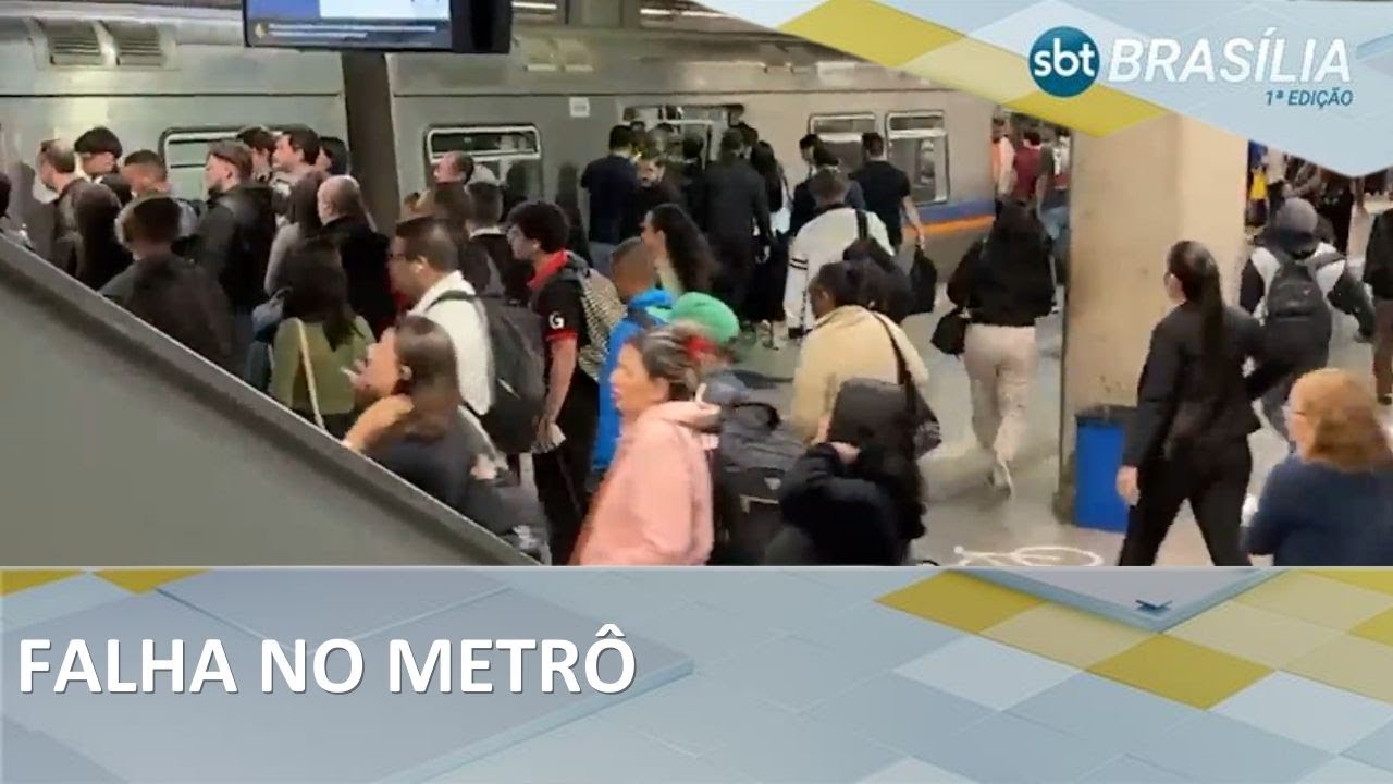 Metrô apresenta instabilidades devido às chuvas nessa manhã | SBT Brasília 1ª Edição