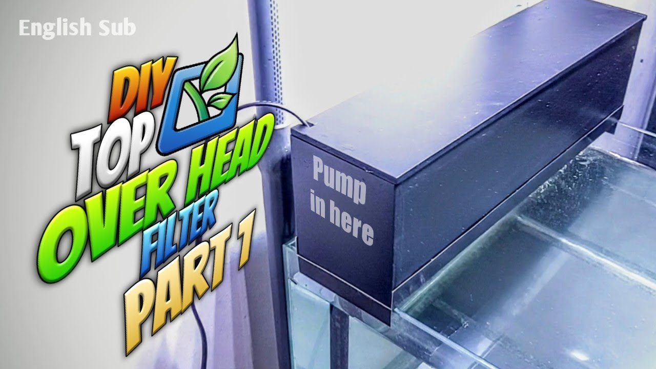 Membuat Top Filter Aquarium Pompa Tersembunyi dari PVC Foam Board ✨ Part 1