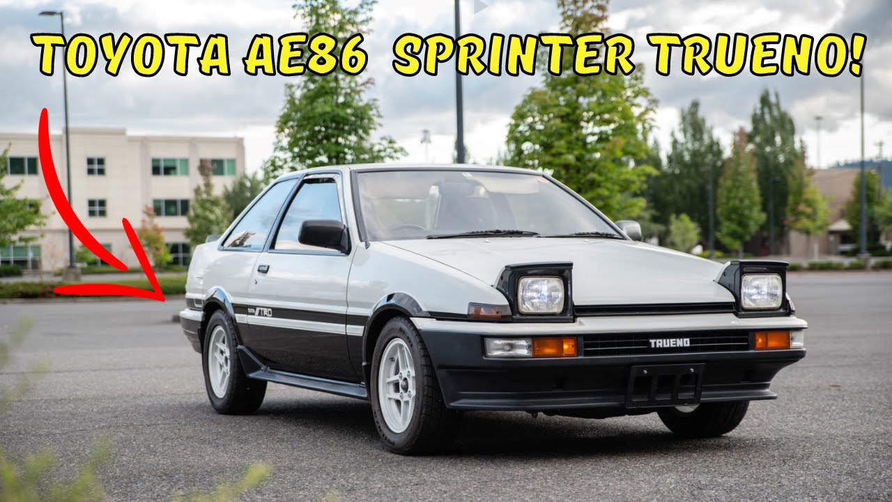 Этот Toyota AE86 Sprinter Trueno 1987 года — настоящая икона JDM!
