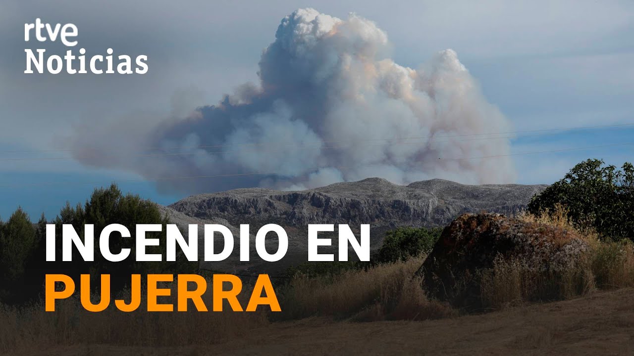 SIERRA BERMEJA (MÁLAGA): 60 personas DESALOJADAS por un complicado INCENDIO FORESTAL | RTVE Noticias