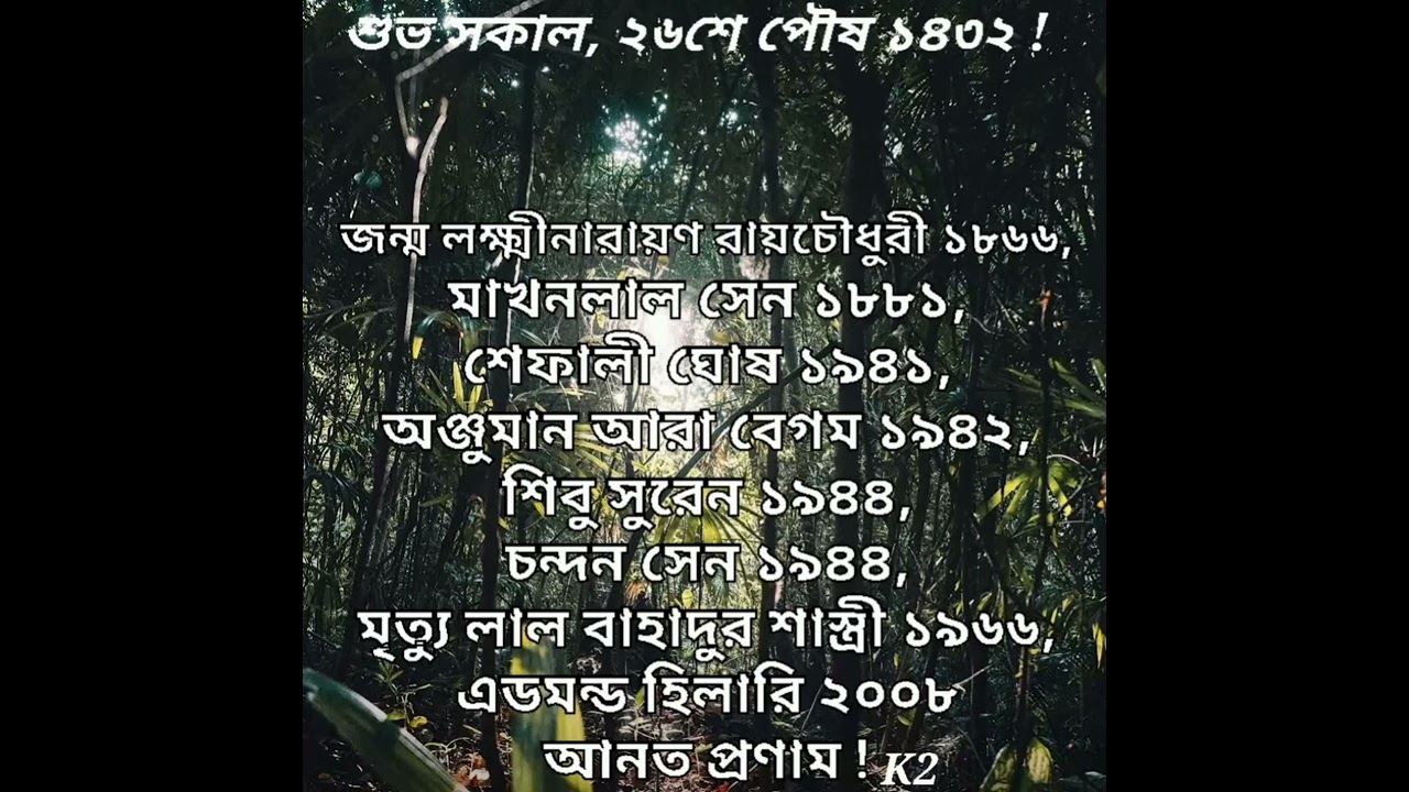 আজকের দিন। 