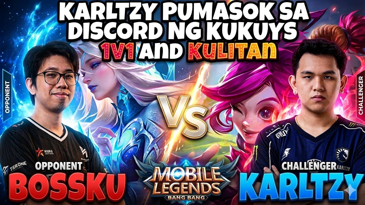 BOSSKU vs KARLTZY MOBILE LEGENDS 1V1 | ANGASAN at KULITAN 