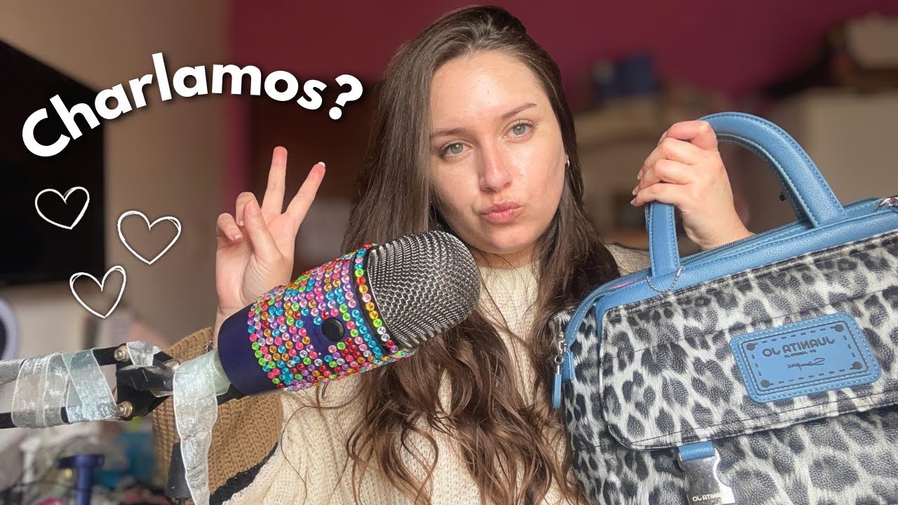 ASMR | Qué hay en mi bolso? 💋 + CHARLA 