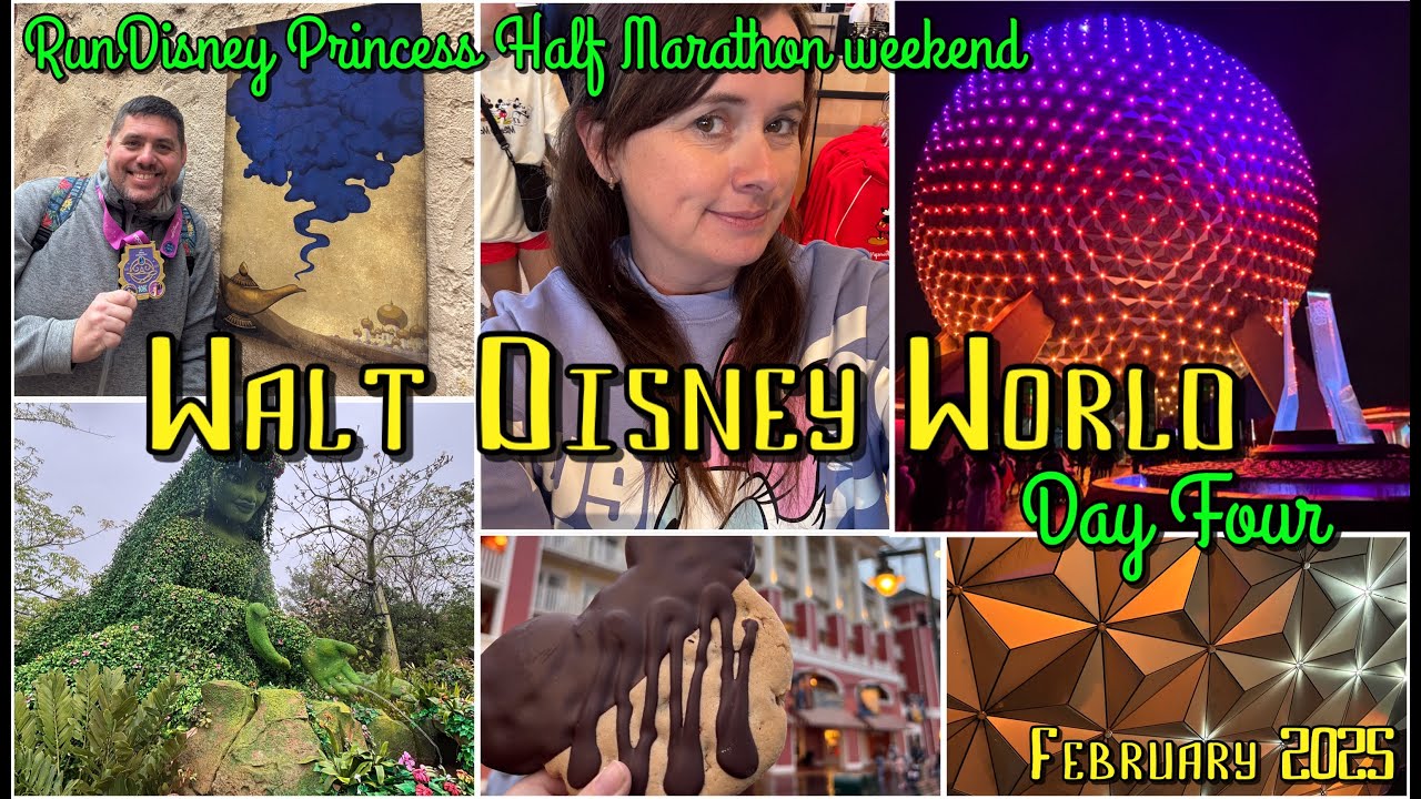 DISNEY WORLD EPCOT day & Travel Home day DELTA | Princess Half Marathon weekend | Florida | FEB 25