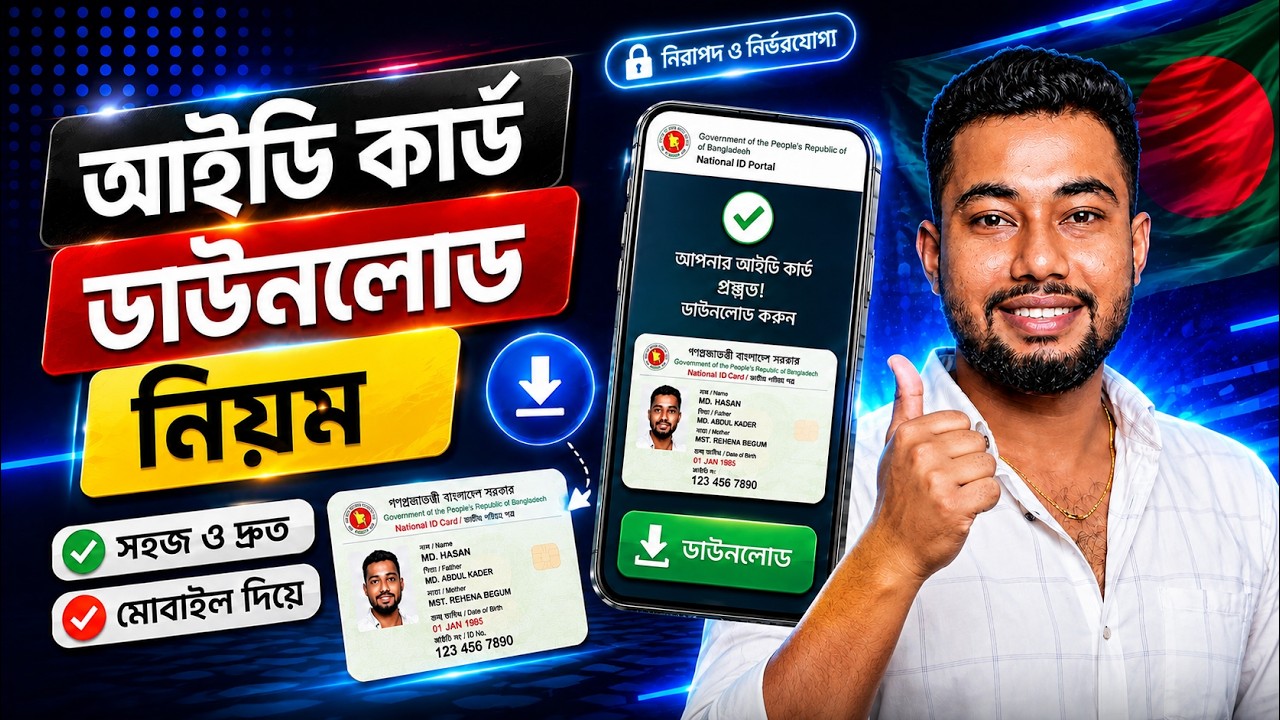 Nid Card কিভাবে বের করবো | আইডি কার্ড বের করার নিয়ম | Sajib Khalifa