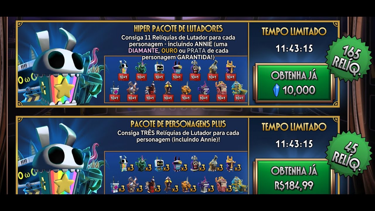 Skullgirls Mobile: Abrindo o hiper pacote pela Annie! (hyper fighter variety pack for Annie)