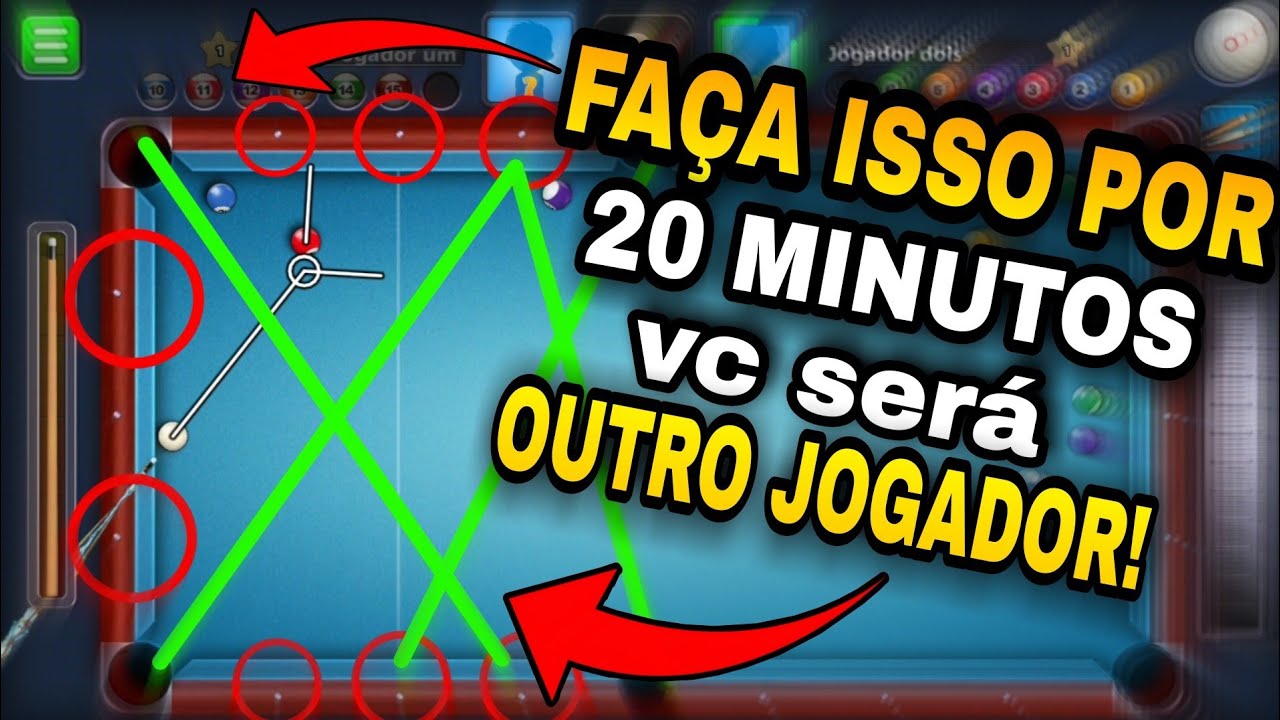 FIZ MELHOR TREINAMENTO DIÁRIO POR 20 MINUTOS PARA EVOLUIR A JOGABILIDADE- 8 BALL POOL