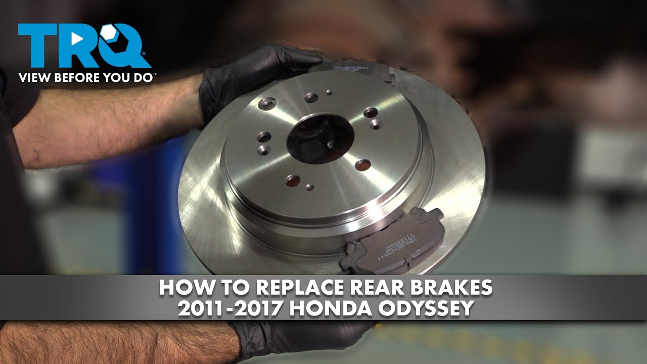 How to Replace Rear Brakes 2011-2017 Honda Odyssey