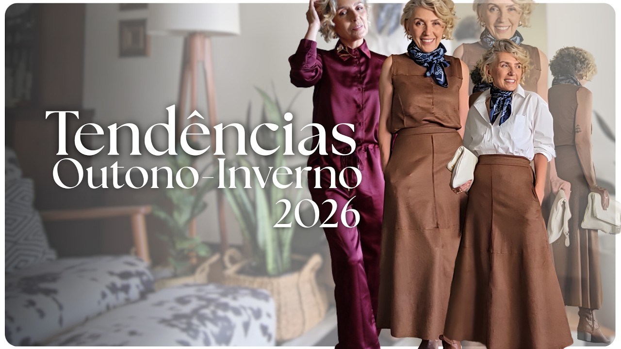 TEND&Ecirc;NCIAS OUTONO/INVERNO 2026 (Elegantes e Us&aacute;veis 50+) ✨Verinha Bernardino
