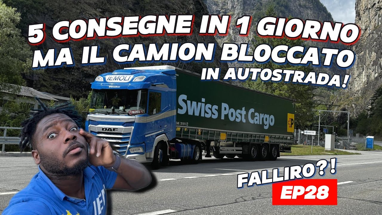 EP28 - 5 CONSEGNE IN 1 GIORNO, MA IL CAMION BLOCCATO IN AUTOSTRADA! (FALLIRÒ?)
