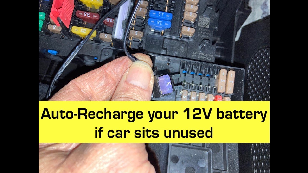 BMW I3 12V battery Saver! Auto recharging DIY- Stop dead batteries!