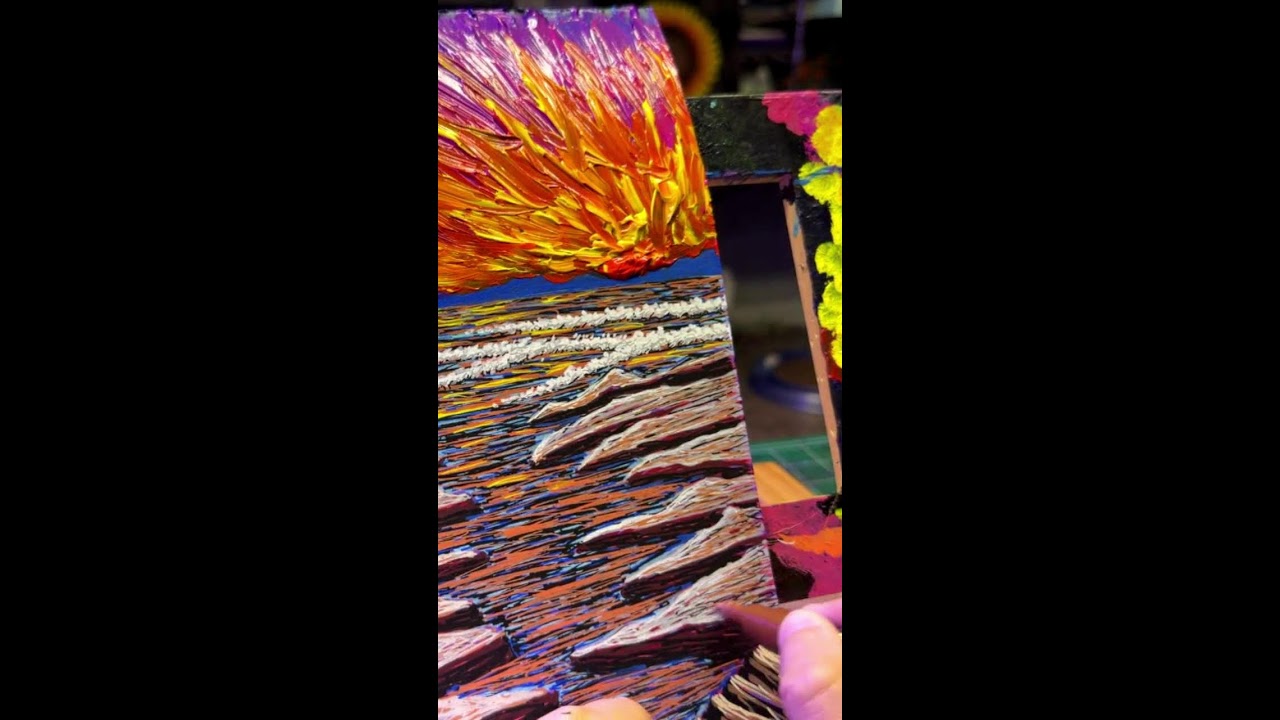 Working on a drawing of two dogs sitting by the beach Part 5 (Portrait)