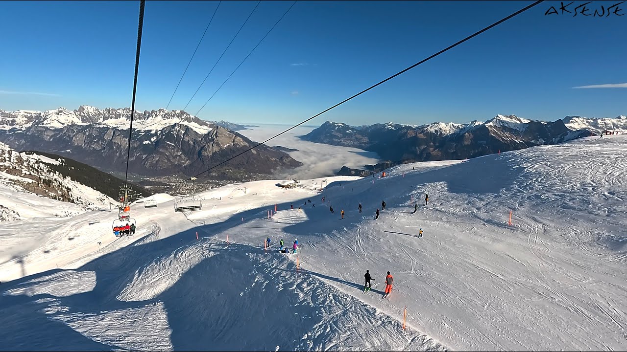 Switzerland 4K - Trip to Mt. Pizol | Gondola view & Pizol Panorama Mountain Trail | Heidiland 4K HDR