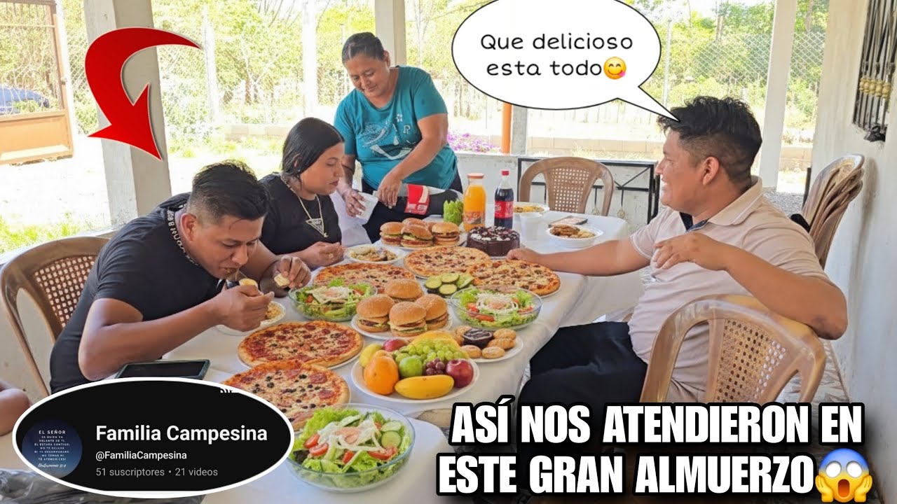 Toda Esta Comida Nos Sirvieron😋YOVA Quedó Boca Abierta Al Ver Esta Gran Cantidad De Comida😱 
