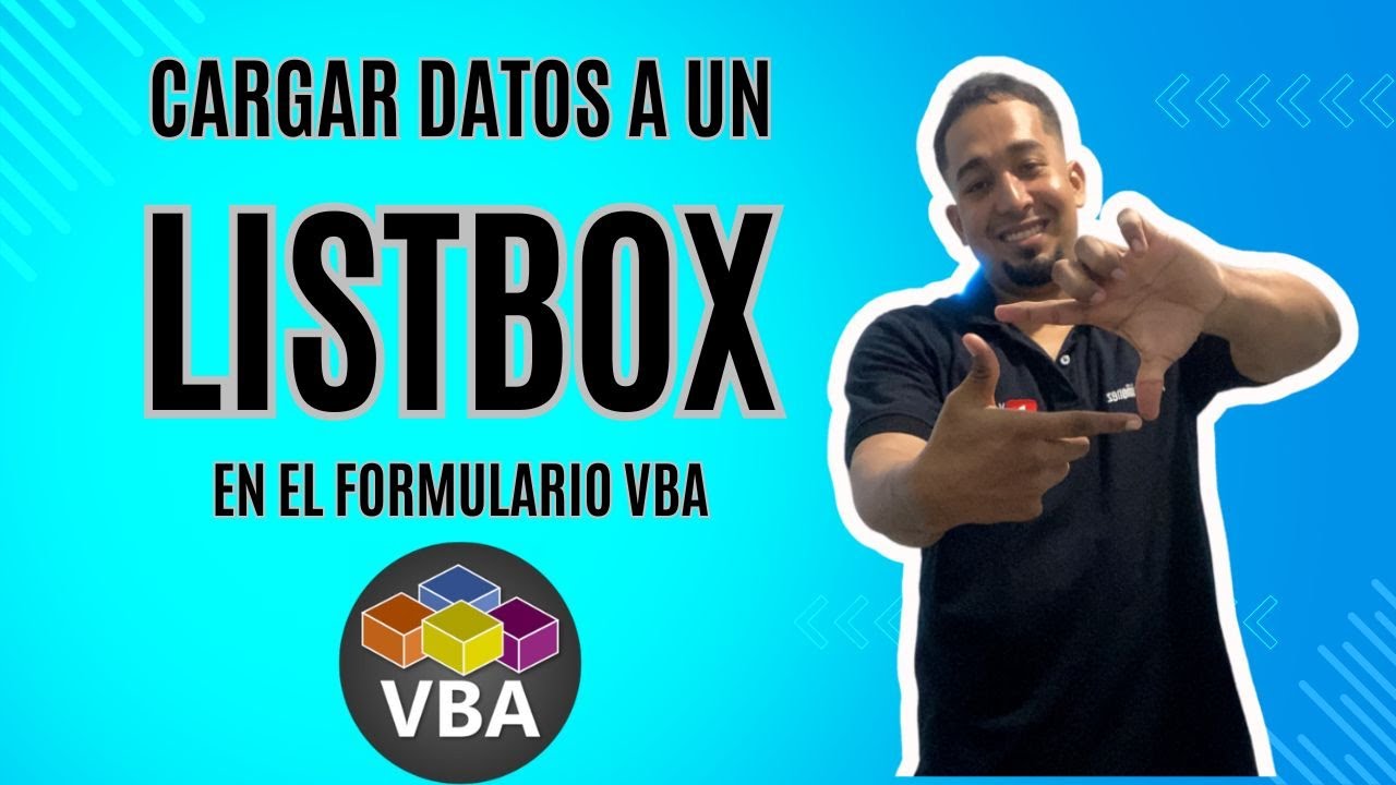 Cargar los datos desde un Listbox en el Formulario VBA en Excel Cap 20 #sepamosexcelvba #vbaexcel