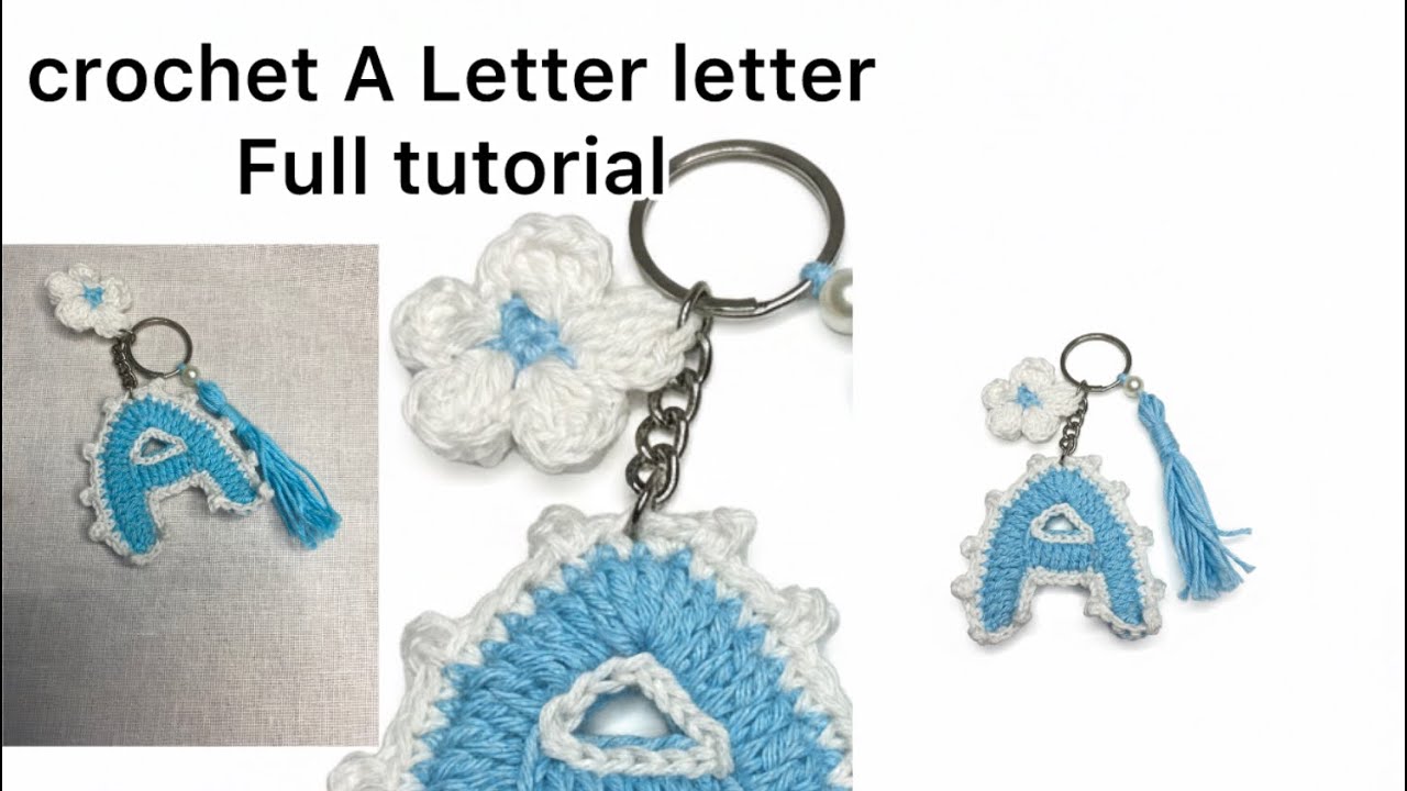 Handmade crochet A letter full tutorial easy to beginner #crochet #handmade #fulltutorial #name 