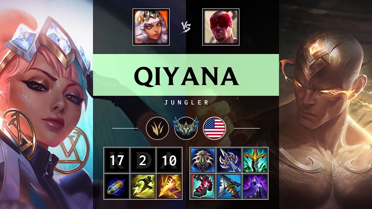 Qiyana Jungle vs Lee Sin - NA Challenger Patch 25.21