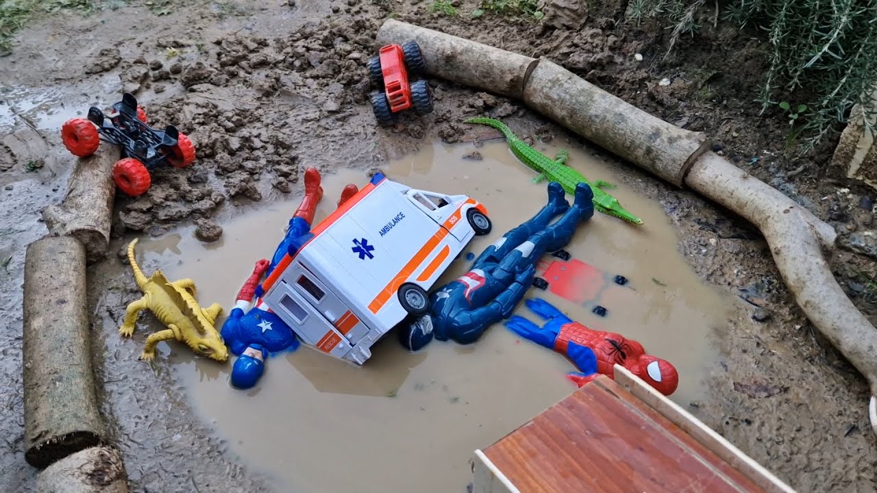 Let’s Find the Cars! Slide and Mud Fun