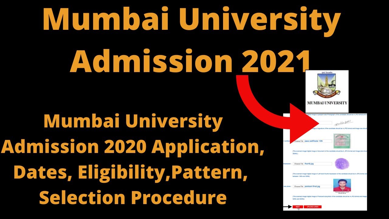Mumbai University Admission 2021: Application, Dates, Eligibility, Merit List, Section Procedure
