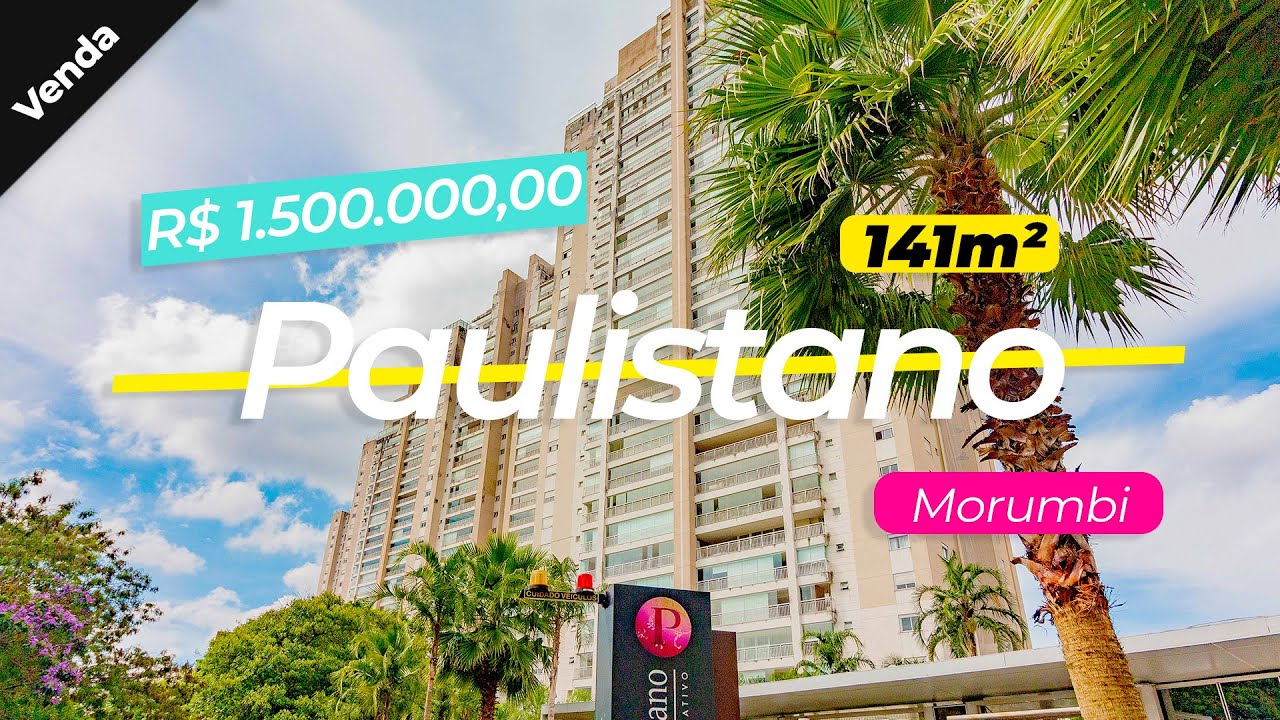Apartamento com 141m² 3 suites Varanda Gourmet lazer no Condomínio Paulistano Morumbi