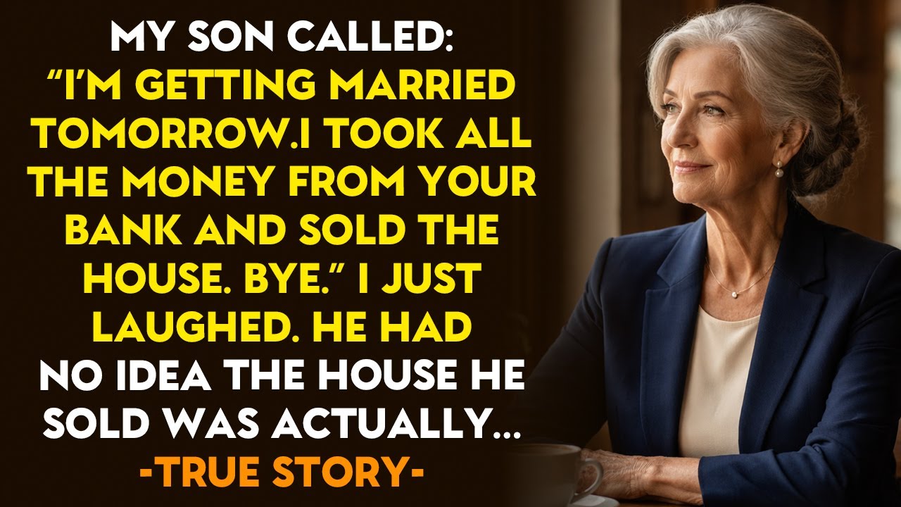 HER TRUE STORY 👵💔 My Son Called Me “I’m Getting Married Tomorrow. I Took All Your Money.” I Just...