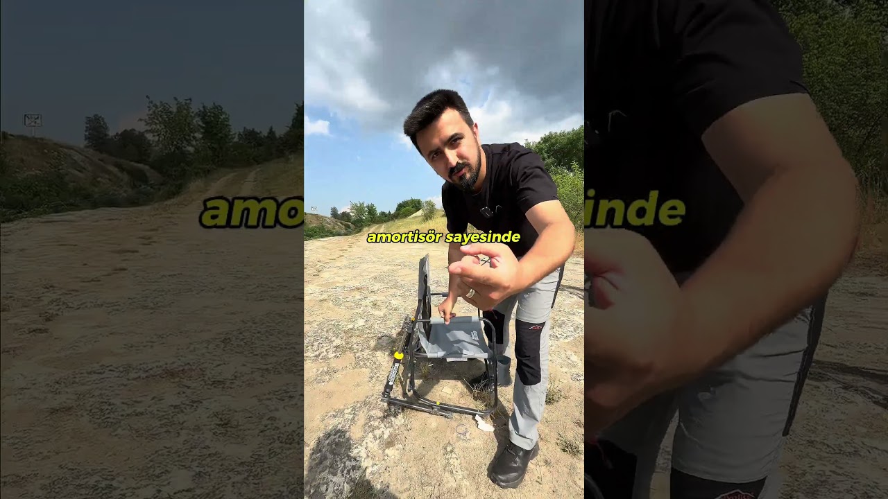 Gci Outdoor FirePit Amortisörlü Katlanır Kamp Sandalyesi