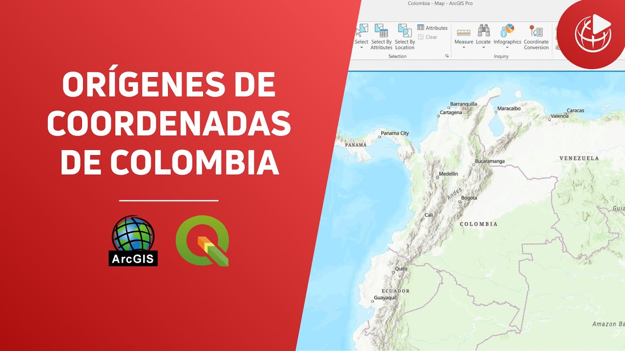 🗺️📍 Orígenes de coordenadas de Colombia Configuración en ArcGIS y QGIS 🇨🇴