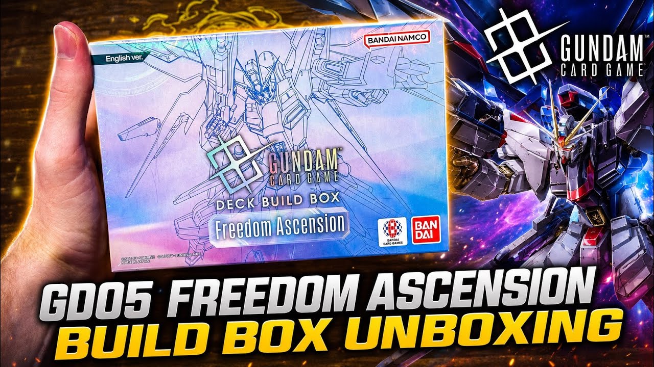 (GD05) Распаковка набора Freedom Ascension для создания колоды Gundam!!!