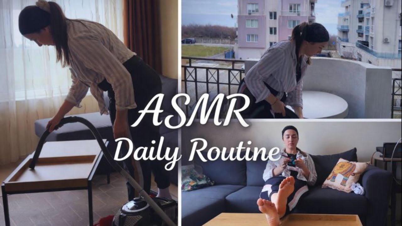 Satisfying Home Routine | Vacuuming Floors, Cleaning Balcony✨