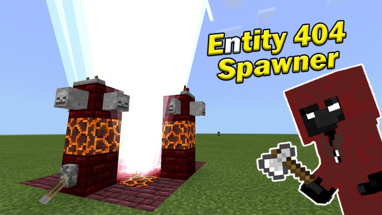 ENTITY 404 SPAWNER TUTORIAL | MInecraft PE