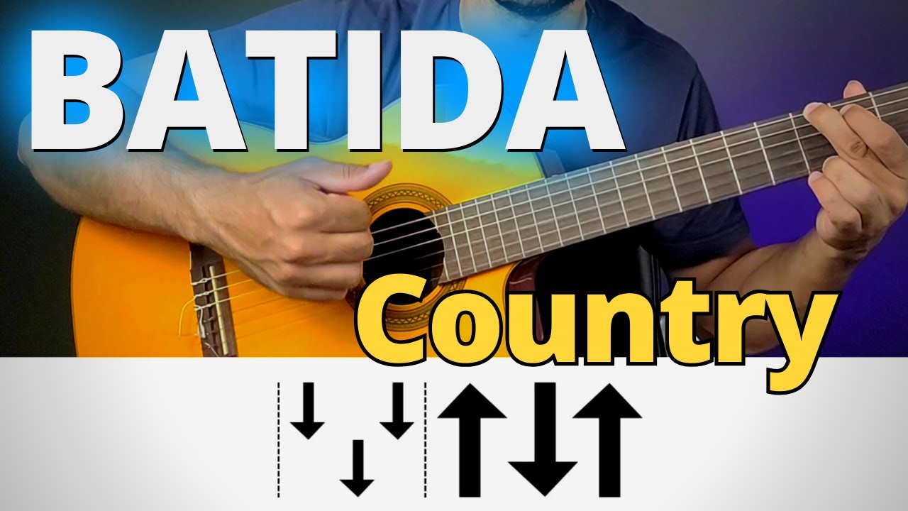 Aprenda a Tocar Ritmo (Batida) Country No Violão, Passo a Passo [AULA DE VIOLÃO PARA INICIANTES]