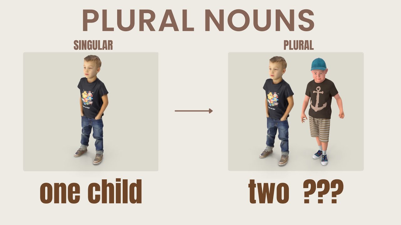 Singular and plural nouns in English - Plural spelling - Irregular plurals - Very basic English