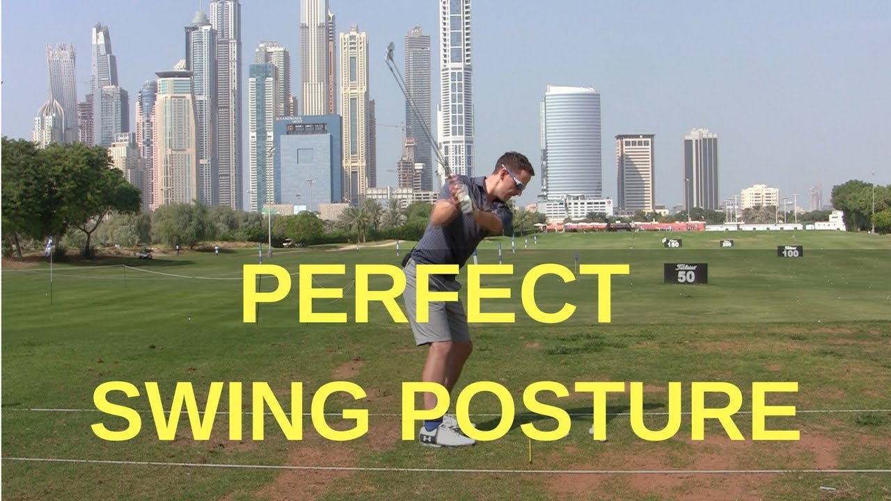 GOLF TIPS FOR PERFECT GOLF SWING SETUP AND POSTURE - how close you should stand to the golf ball