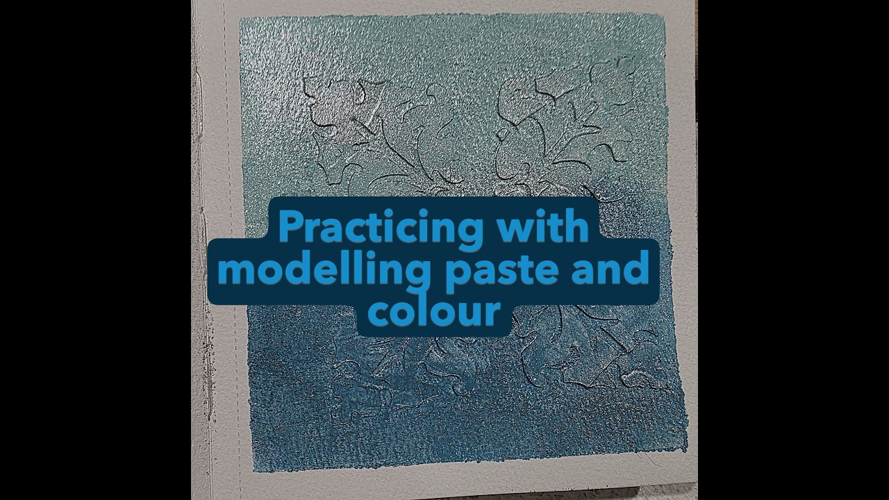 Practicing with modelling Paste #artjournaling #beginnersartjournal #mindfuljournaling