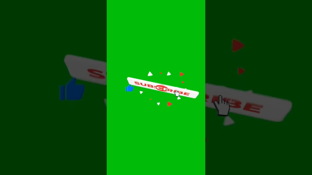 Like Share Subscribe Button Green Screen | Free Download | No Copyright
